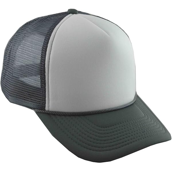 NIS Men's Mesh Trucker Adjustable Cap 3 Tone Royal Blue Red